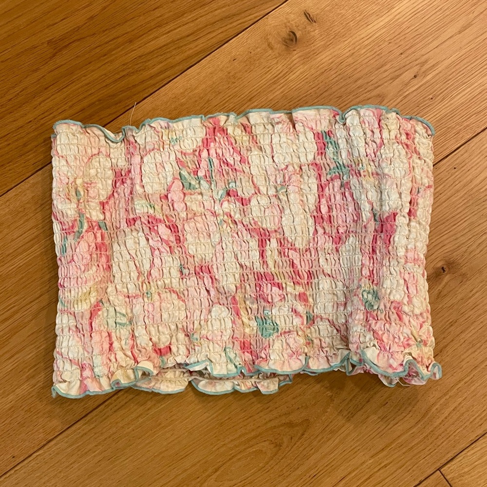 Floral tube top